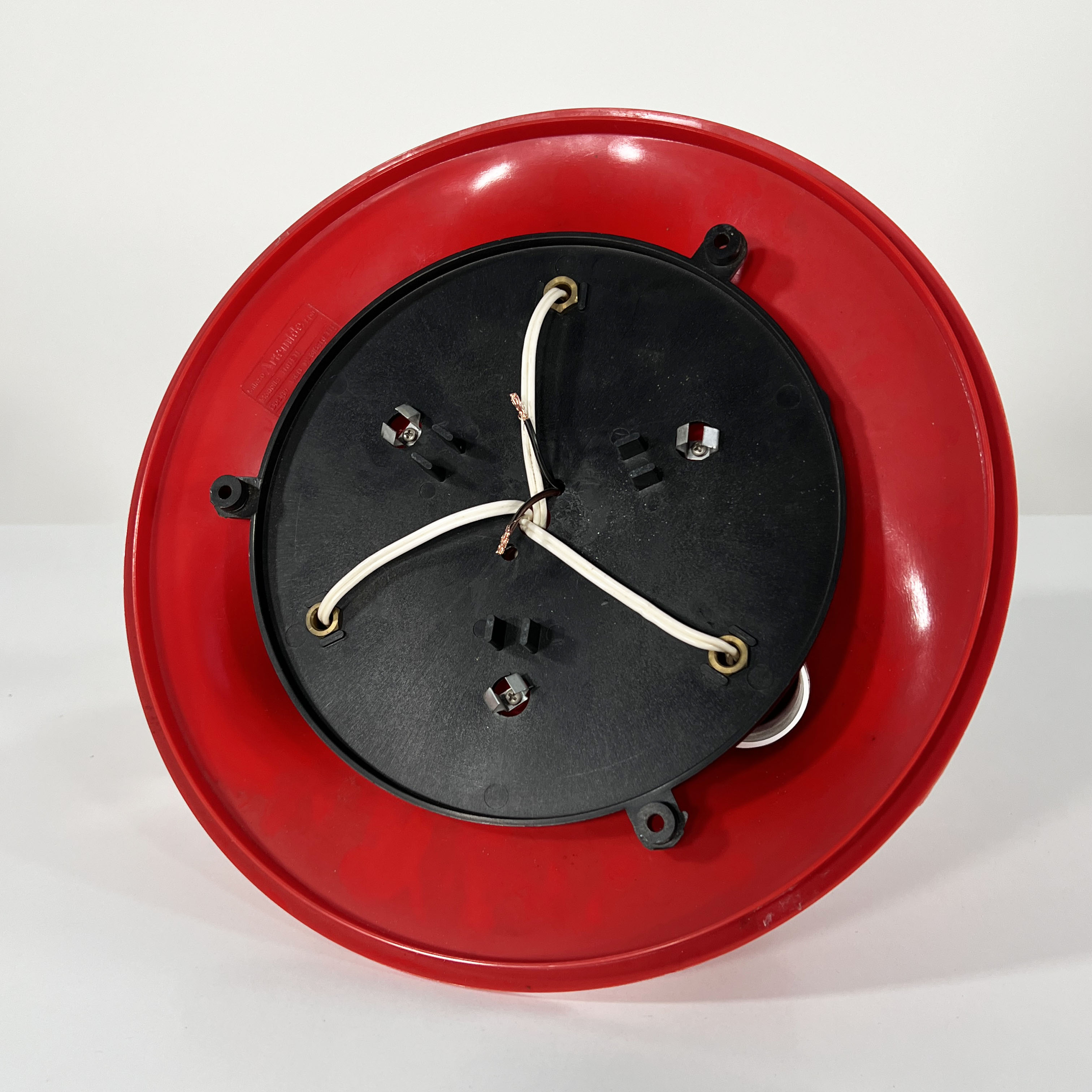 Red Triteti wall lamp by Vico Magistretti for Artemide, 1960