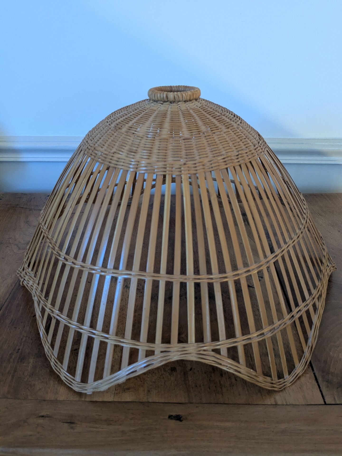 Rattan lampshade