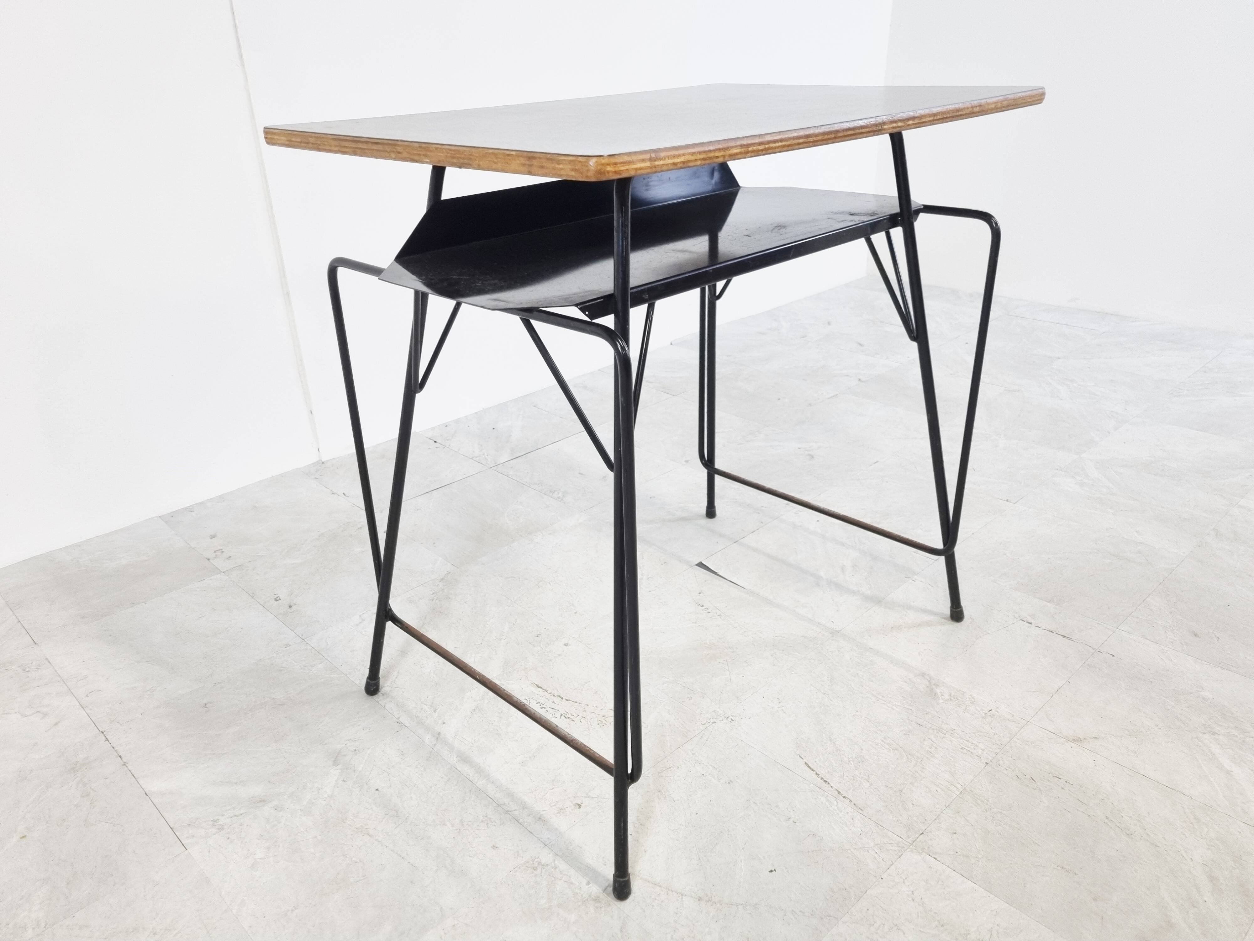 Vintage desk by Willy Van Der Meeren for Tubax, 1950s