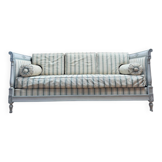 Lit de repos en bois laqué de style directoire XIX eme siècle