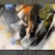 Oil on canvas modern composition by Mabris Outremer 2016