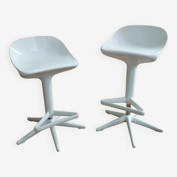 Pair of Kartell Spoon Stool by Antonio Citterio in collaboration with Toan Nguyen