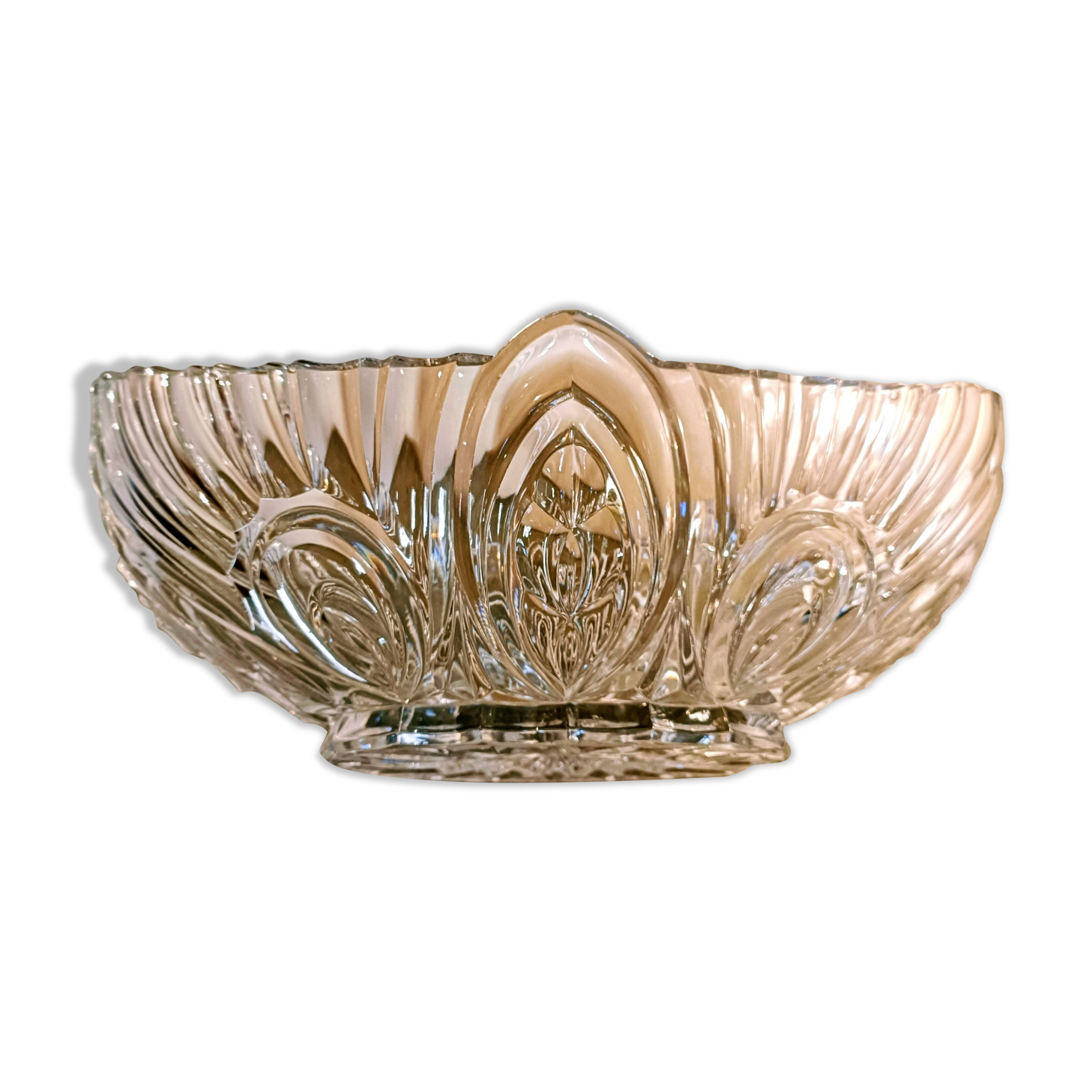 Cut crystal bowl