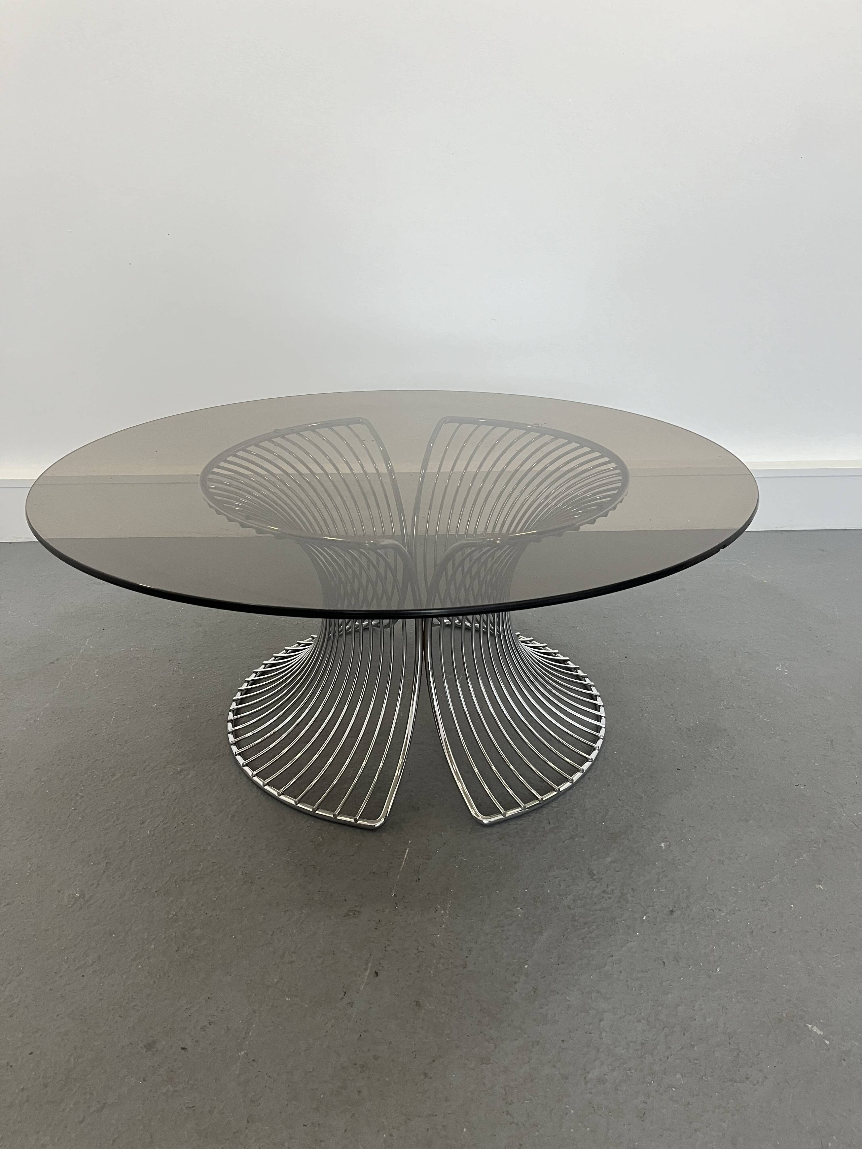 Coffe table smoke glass,1980s