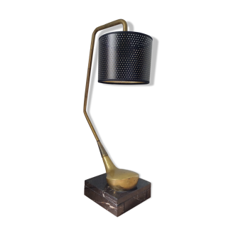 Bronze and marble Golf Club lamp