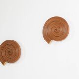 Rattan Sea Snail Design Wall Lamp