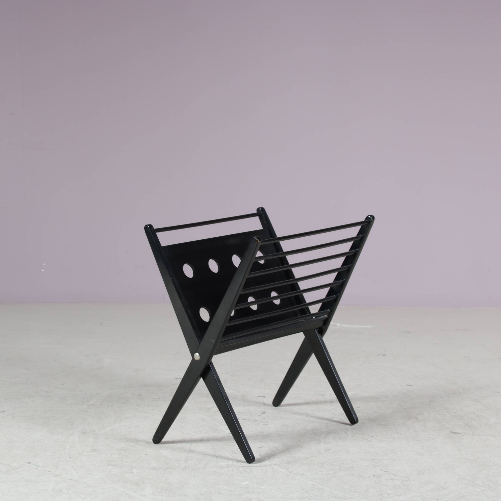 1950s Folding magazine rack by Cees Braakman for Pastoe, Netherlands