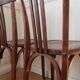 Pair of patinated bistro chairs