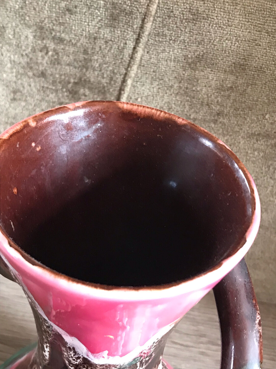 Vase Vallauris 60s signed