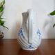 Limoges Haviland porcelain teapot - Blue cherry - Twisted sides