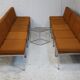 Ensemble de 10 chauffeuses de Louis Baillon, édition Planforms formant canapé modulable, circa 1950