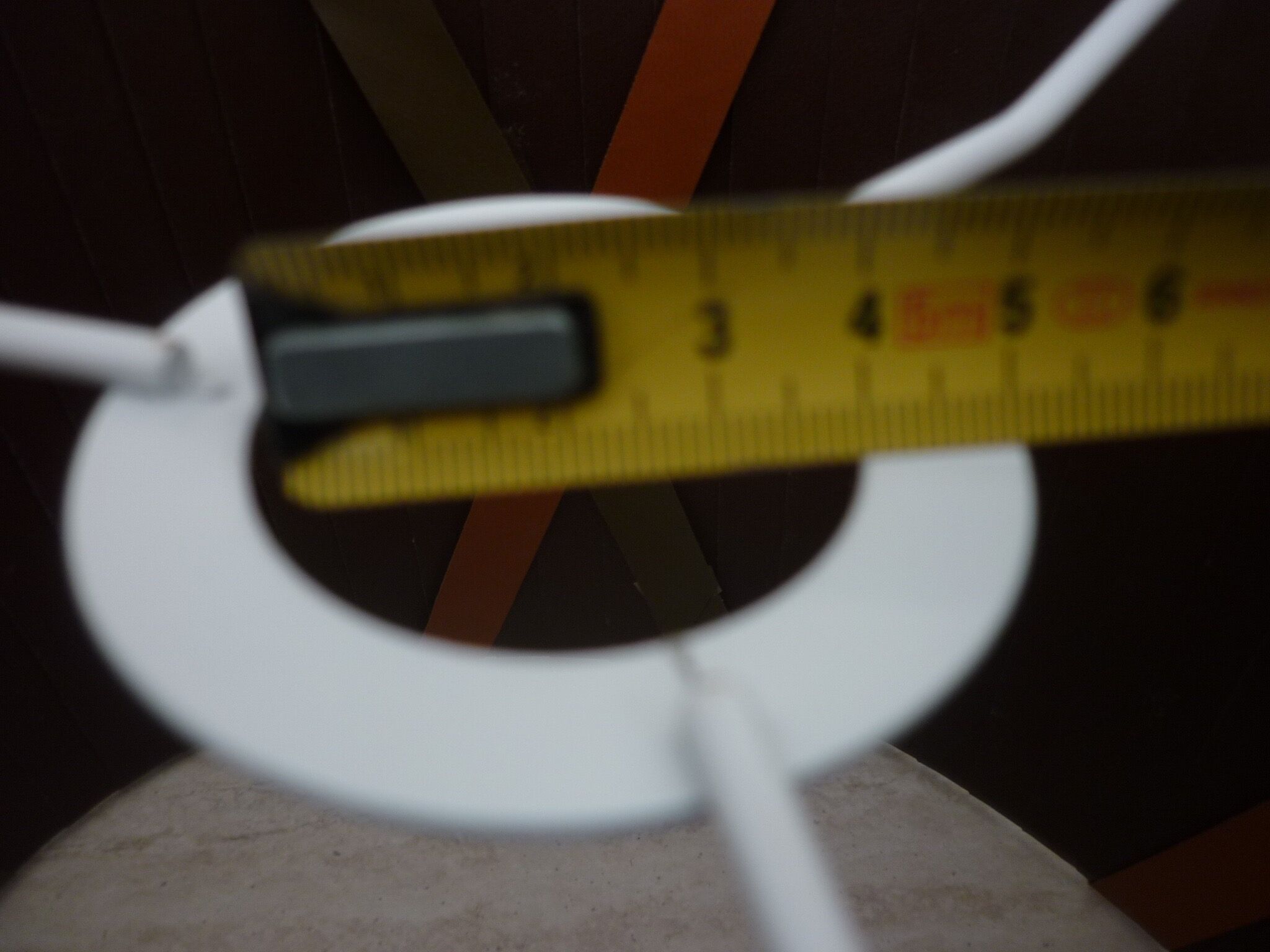 Lampshade fabric brown green and orange, 36 cm