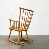 Mid-Century rocking chair model WK-S 7 in beech by Arno Lambrecht for Wk Möbel, 1950s.