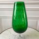 Vase en verre italien vert années 70