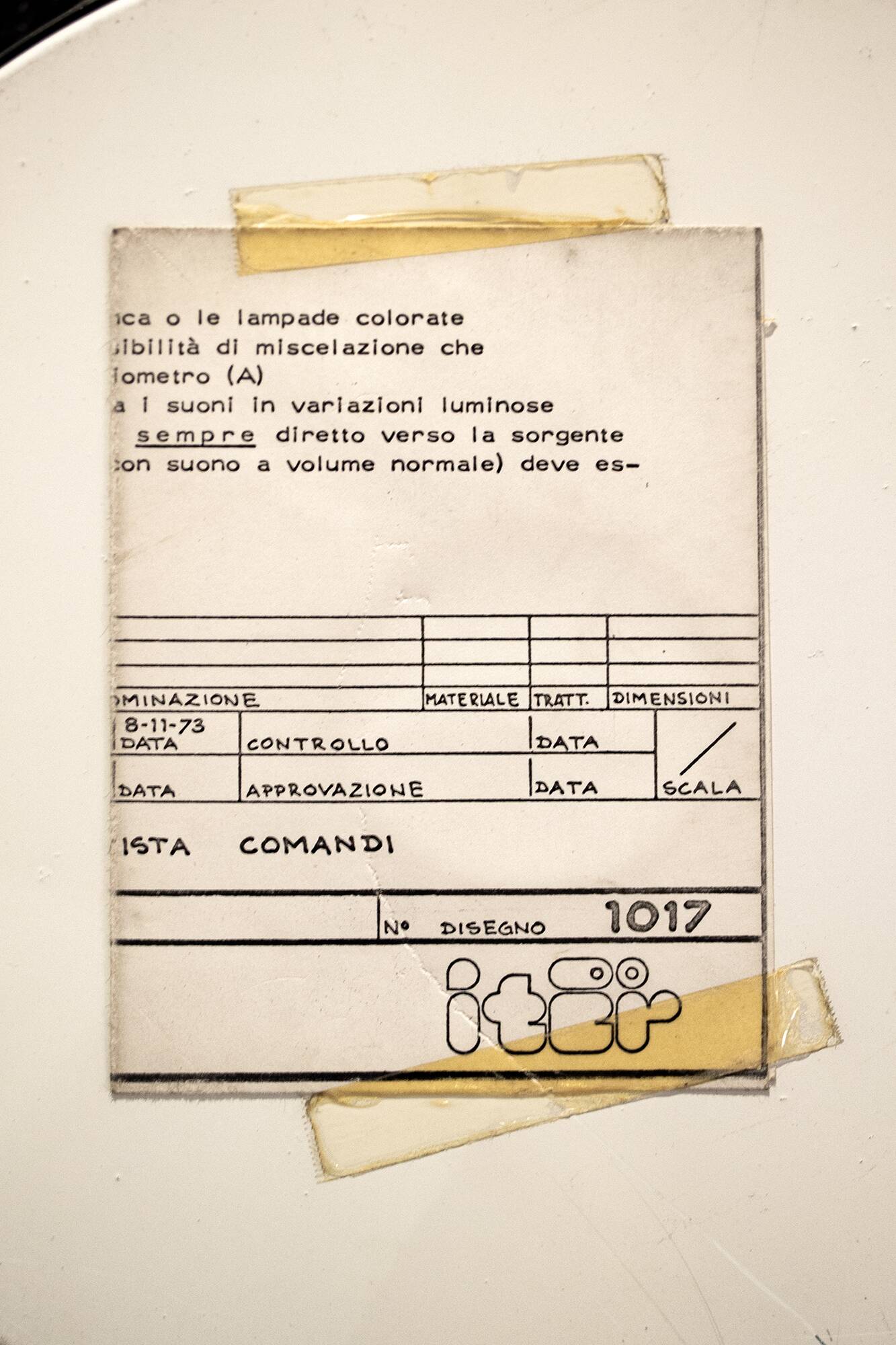 Acoustic Lamp Favolissima by Oscar Torlasco for Iter Electronica, Italy,'70