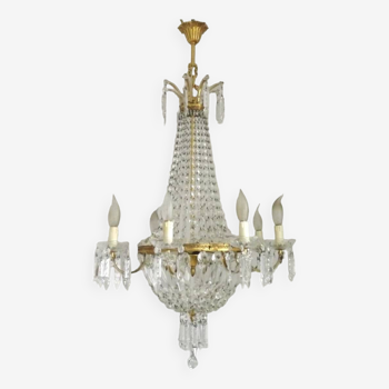 Hot air balloon chandelier 8 arms 12 lights