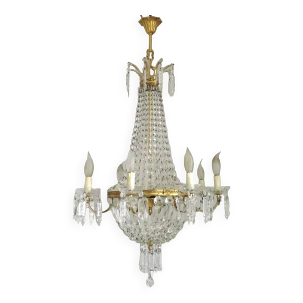 Lustre montgolfier 8 bras 12 lumières