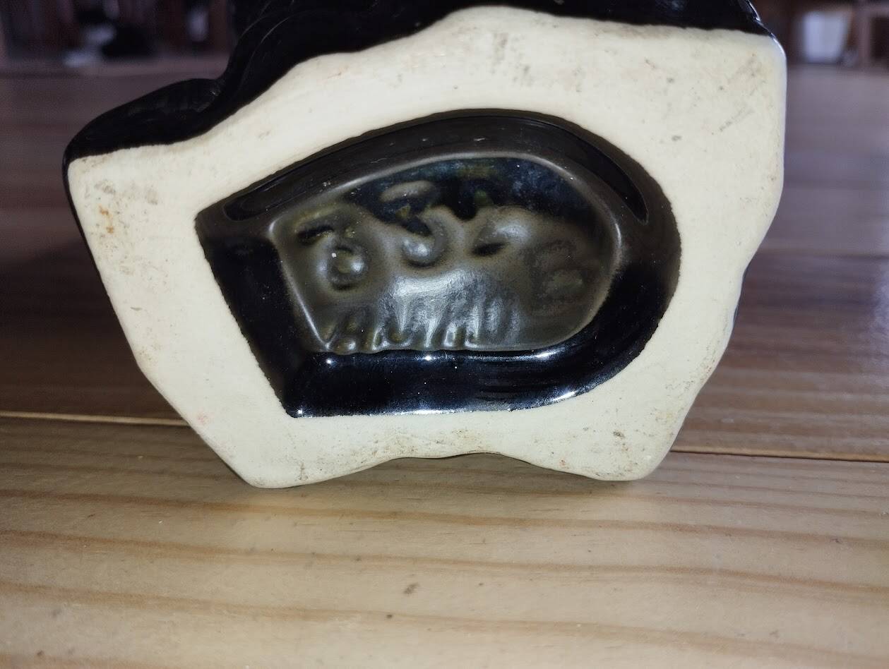 Vintage Vallauris jug in ceramic barbotine with grape decoration – 1950s