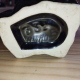 Vintage Vallauris jug in ceramic barbotine with grape decoration – 1950s