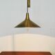 Mid Century Modern Fusijama brass pendant lamp by Th. Valentier