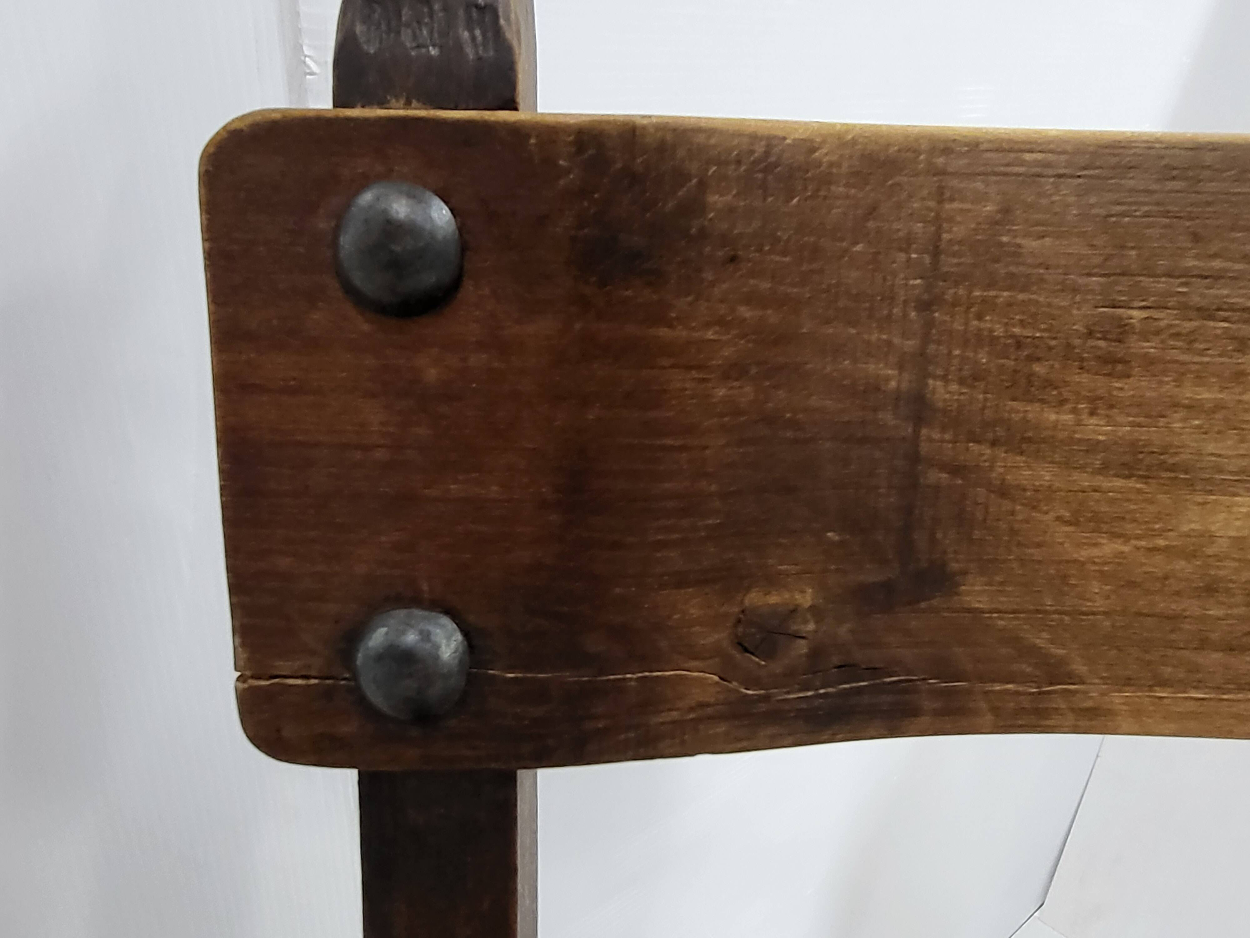 Set of 4 vintage brutalist chairs 1970