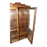 19th century walnut display case