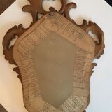 Miroir en bois doré - 38x60cm