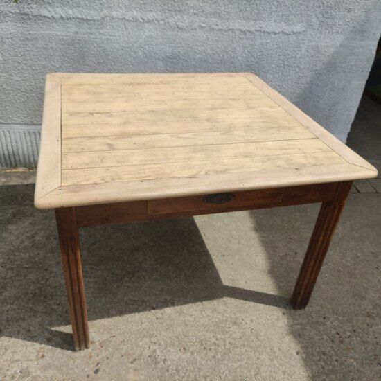 Square farmhouse table with extensions