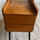 Compass worker wood and metal worker vintage sewing box