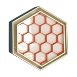 Wall light Space Age form hive ex USSR  circa 1970