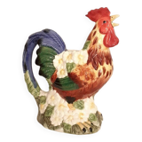 Vintage slip rooster pitcher