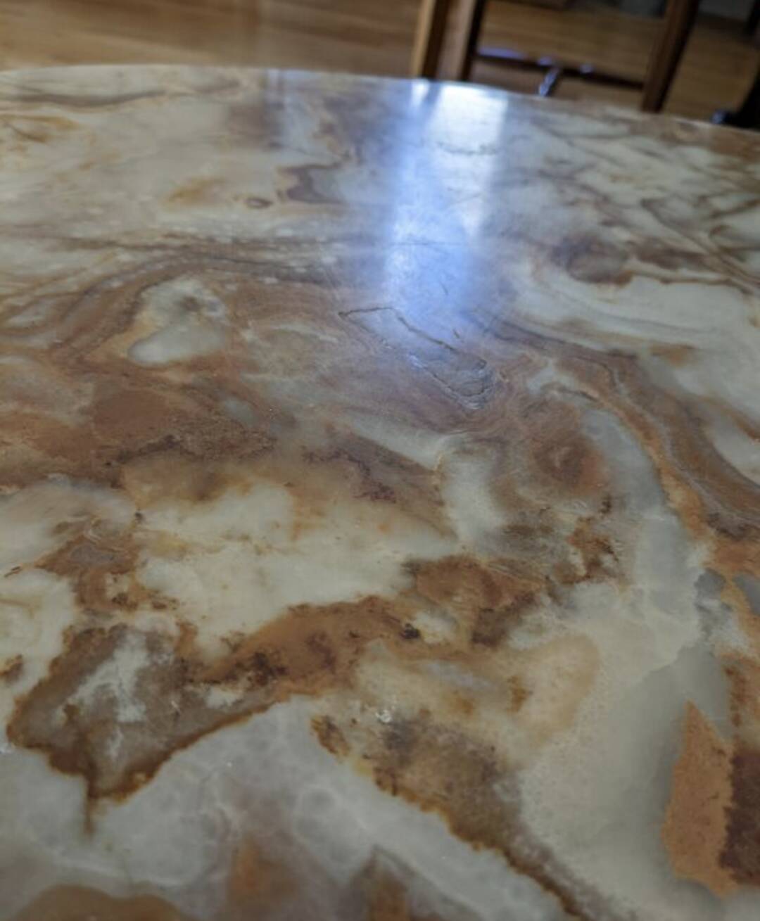 Table basse Louis XV en marbre