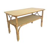 Vintage rattan side table 60