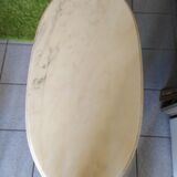 Light marble coffee table