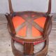 Fauteuil de bureau en noyer massif XIX°