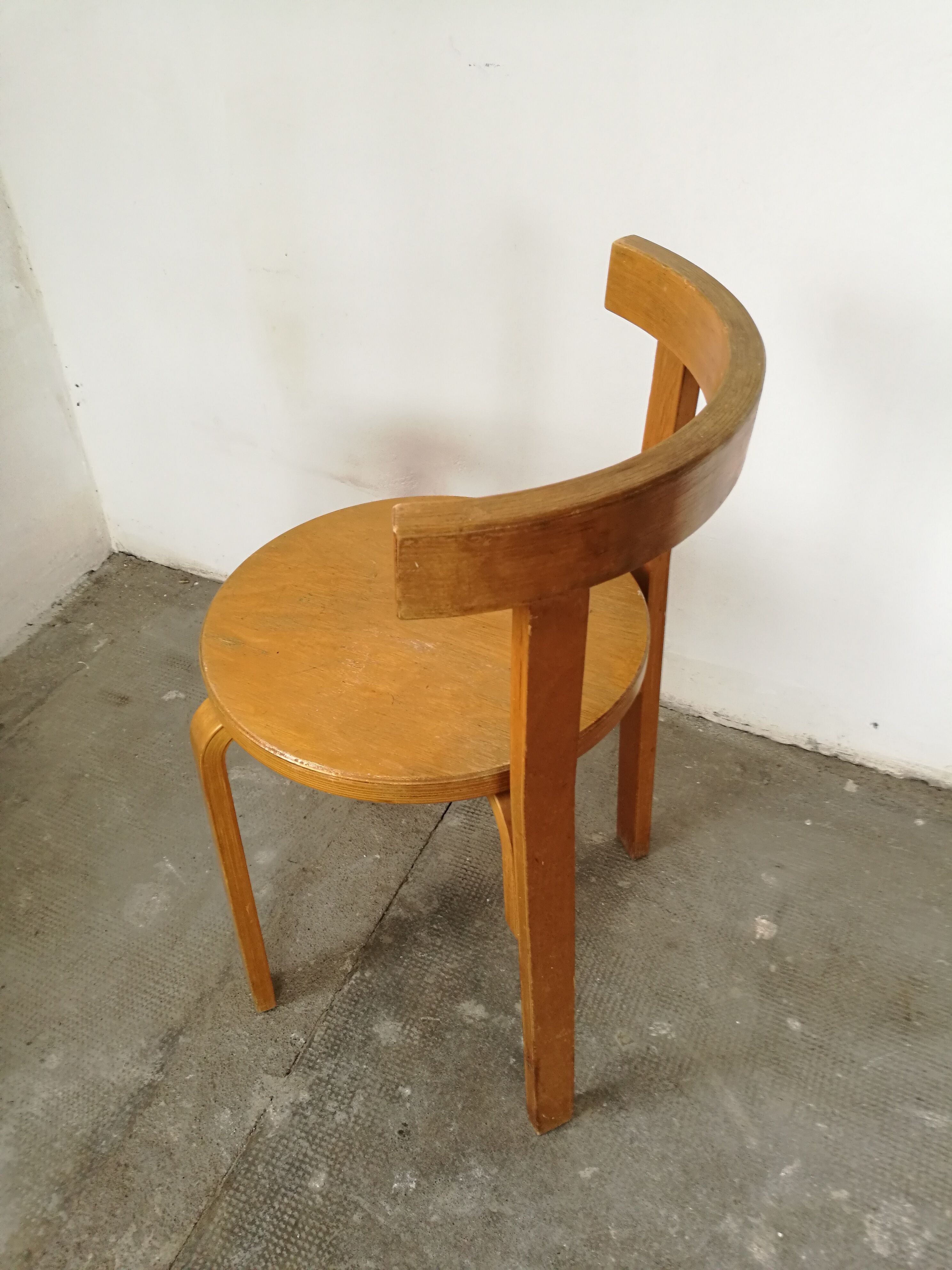 Plywood chair, glued laminated scandinavian chair