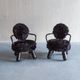 Pair of limited edition lounge chairs by Olivier De Schrijver for Ode’s Design