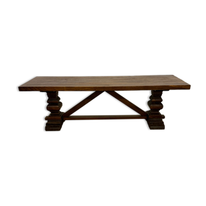 Table de monastère en chêne fin