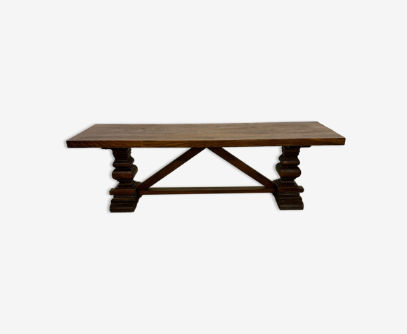 Table de monastère en chêne fin XIXe
