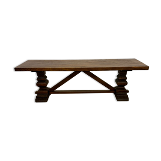 Table de monastère en chêne fin XIXe