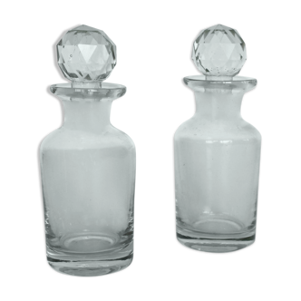 Lot de 2 flacons bouchons biseautés