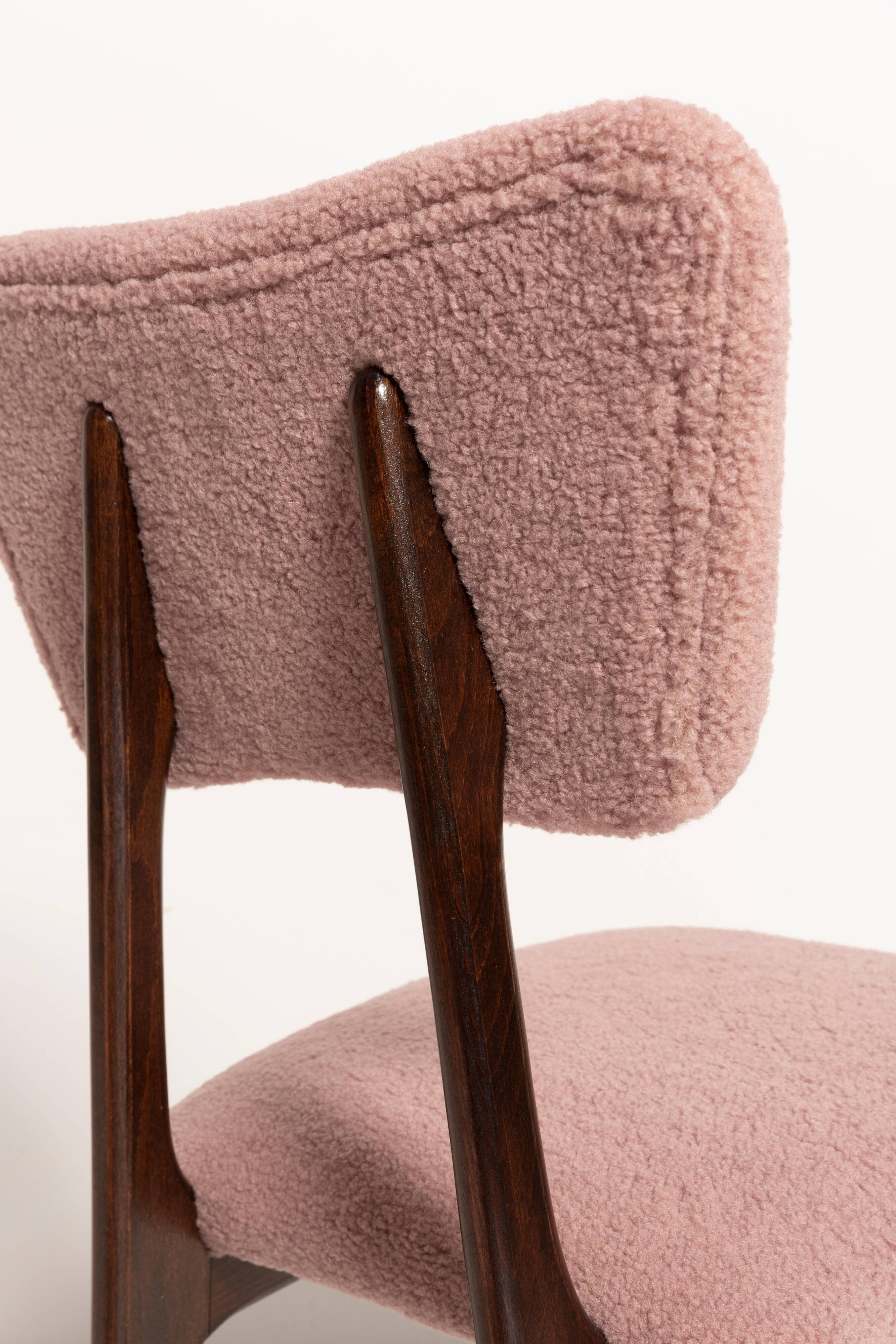 Butterfly dining chair, pink boucle, Europe