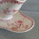 Antique sauce boat in Gien ironstone.