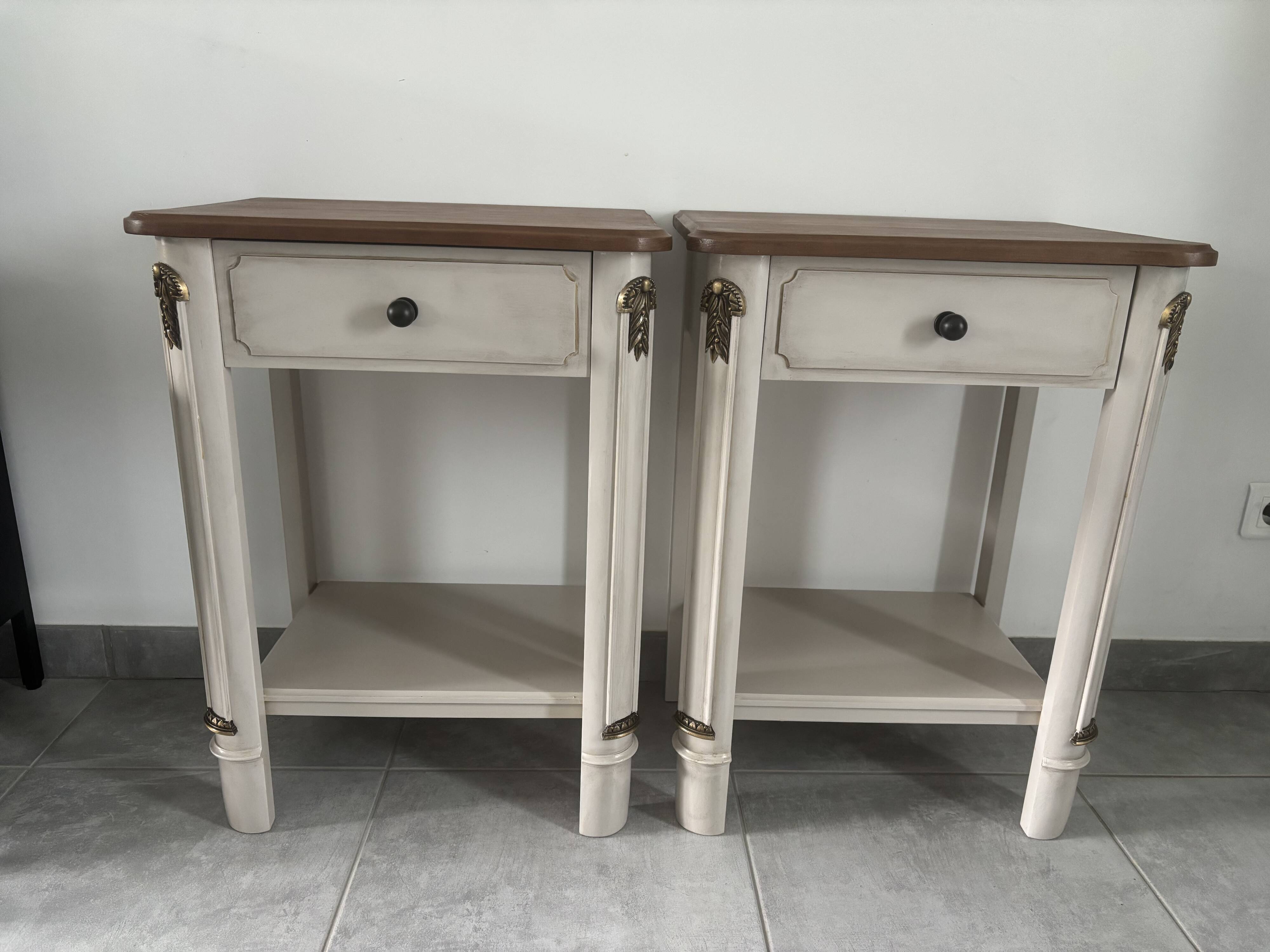 Vintage bedside tables