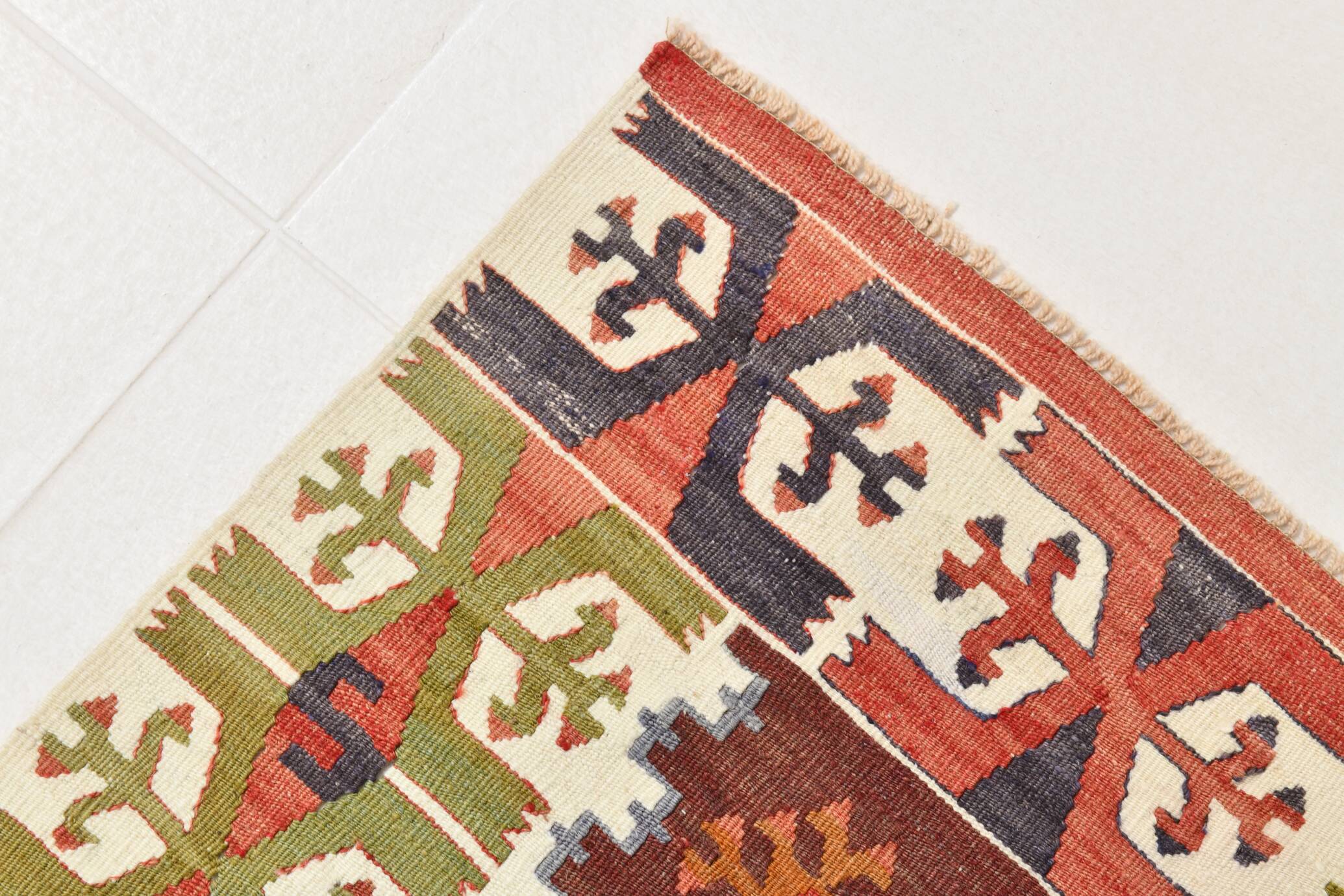 5x8 Geometric Handmade Antique Vintage Rug, 156x251Cm