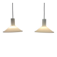 Pair of Danish pendants model P & T by Michael Bang for Holmegaard 1972