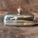 Original vintage metal butter dish