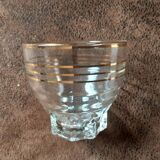 Set of 6 crystal digestive glasses