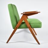 Fauteuil vintage "Bunny" années 1960, vert printemps