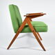 Vintage armchair "Bunny" 1960s, spring green